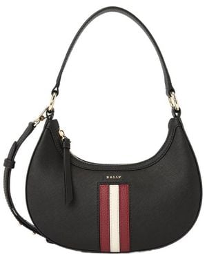 Bally Logo Shoulder Bag - Black