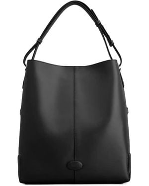 Tod's Logo Shoulder Bag - Black