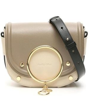 See By Chloé Mara Leather Cross Body Bag - Natural