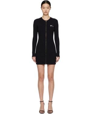 Marissa Chiara Zippered Knit Dress - Black