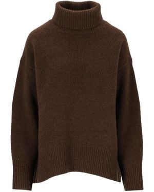 arch4 Turtleneck Sweater - Brown