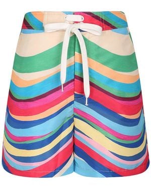 RED Valentino Printed Pattern Shorts - Multicolour