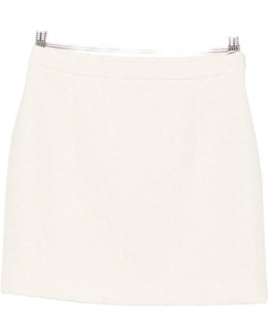 Alessandra Rich High-Waisted Skirt - White