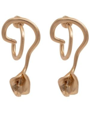 Cult Gaia 'Calla Wavy' Earrings - Metallic