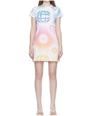 CASABLANCA Printed Mini Dress - Pink