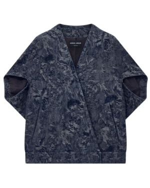 Giorgio Armani Oversized Jacket - Blue