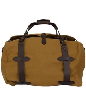 Filson Logo-Debossed Duffle Bag - Brown