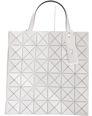 Issey Miyake Prism Plus Geometric Panelled Tote Bag - White