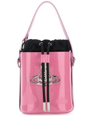 Vivienne Westwood Drawstring Bucket Bag - Pink