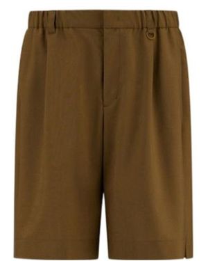 Herno Laminar Elastic-Waist Tailored Shorts - Green