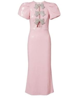 Rebecca Vallance Lydia Cutout Sequined Cocktail Dress - Pink