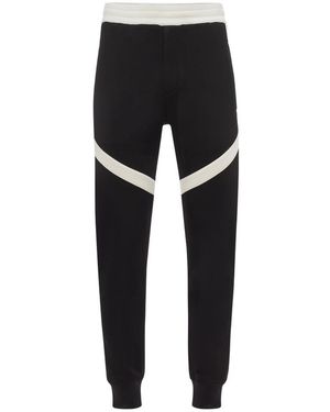 McQueen Two-Tone Panelled Track Trousers - Black