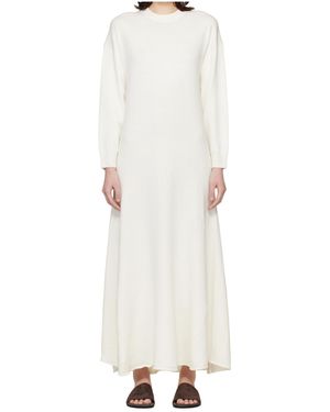 Loulou de Saison Round Neck Dress - White