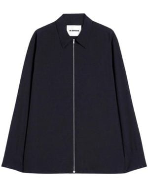 Jil Sander Long Sleeve Jacket - Blue