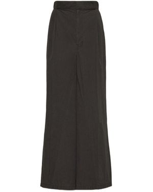 Maison Margiela Trousers With Pleats - Black