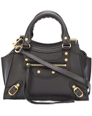 Balenciaga Neo Classic Mini Top Handle Tote Bag - Black