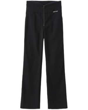 Marissa Chiara Zipper Casual Pants - Black