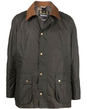 Barbour Ashby Buttoned Long Sleeved Coat - Gray