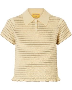 Guest In Residence Striped Knit Sweater - Natural