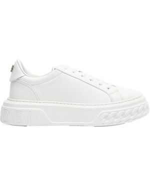 Casadei Off Road Leather Trainers - White
