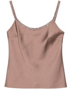 D.exterior Embellished Camisole Top - Brown