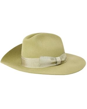 Gucci Woolen Wide-Brim Fedora - Green