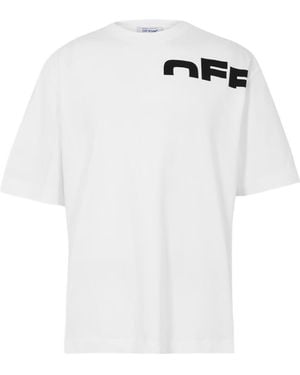 Off-White c/o Virgil Abloh Logo Crew Neck T-Shirt - White
