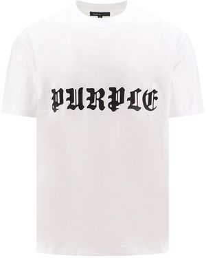 Purple Brand Logo T-Shirt - White