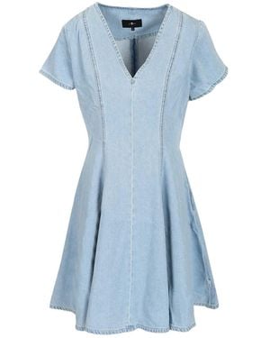 7 For All Mankind Flared Dress - Blue