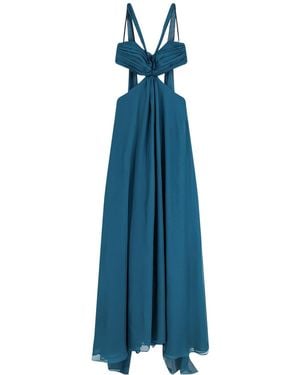 retroféte Meira Chiffon Gown - Blue