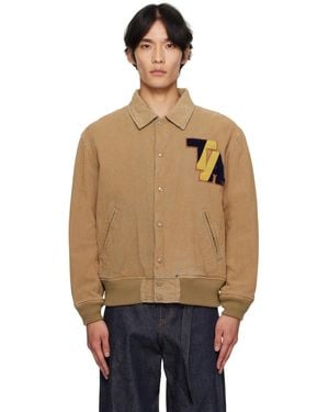Toga Virilis Camel Denim Jacket - Natural