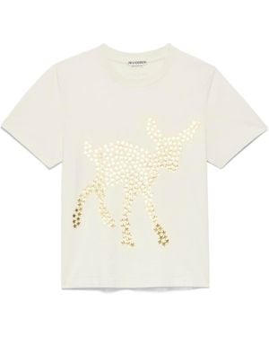 JW Anderson Animal Stars Graphic Print T-Shirt - White