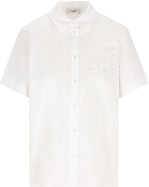 Celine Short Sleeve Shirt - White