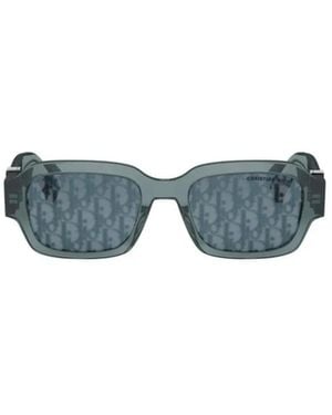 Dior Eyewear Oblique S2I Rectangle Frame Sunglasses - Blue