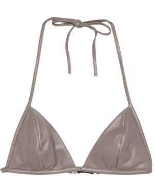 Rick Owens Tie-Fastening Triangle Top - Grey