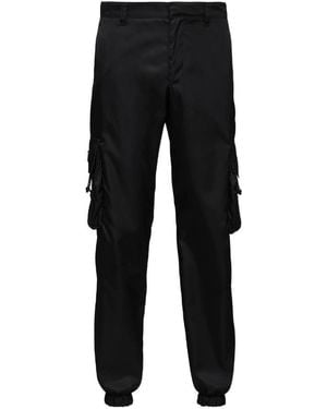 Prada Re-Nylon Cargo Trousers - Black