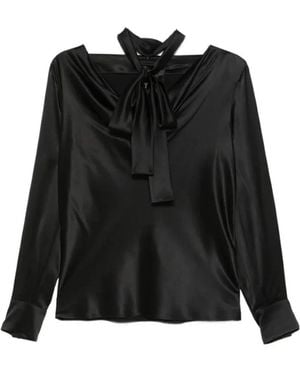 Max Mara Draped Blouse - Black