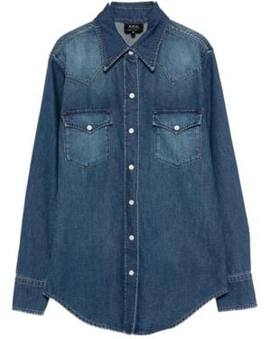 A.P.C. Western Shirt - Blue
