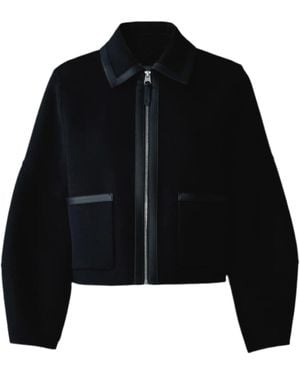 Mackage Solana Double-Face Balloon Sleeved Short Jacket - Black