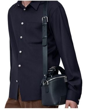 Dior Archie Zipped Bag With Strap - Blue