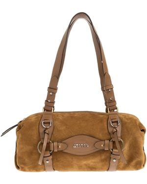 Isabel Marant Logo Shoulder Bag - Brown