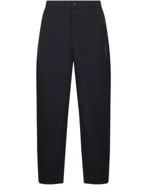 Marni Stitched Straight-Leg Trousers - Blue