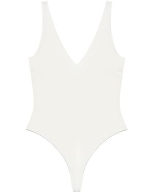 Entire studios V-Neck Bodysuit - White