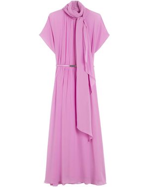 Max Mara Silk Georgette Dress - Pink