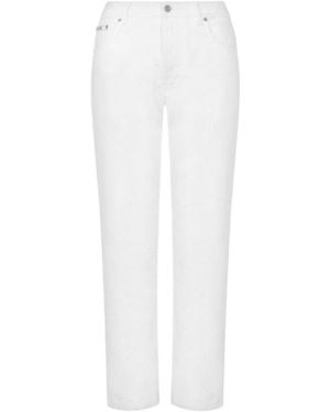 Moschino Cropped Trousers - White