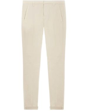 Dondup Casual Trousers With Belt Loops - Natural