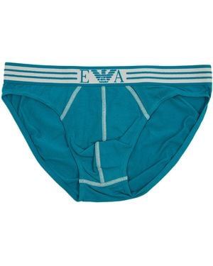 Emporio Armani Elastic Waist Underwear - Blue