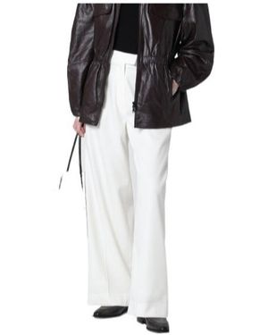 Frankie Shop Casual Trousers With Belt Loops - Black