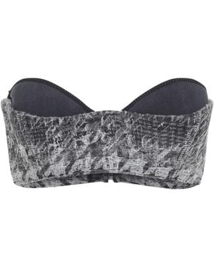DIESEL Zipper Bra - Gray
