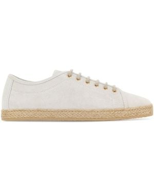 Brunello Cucinelli Suede Espadrilles - White